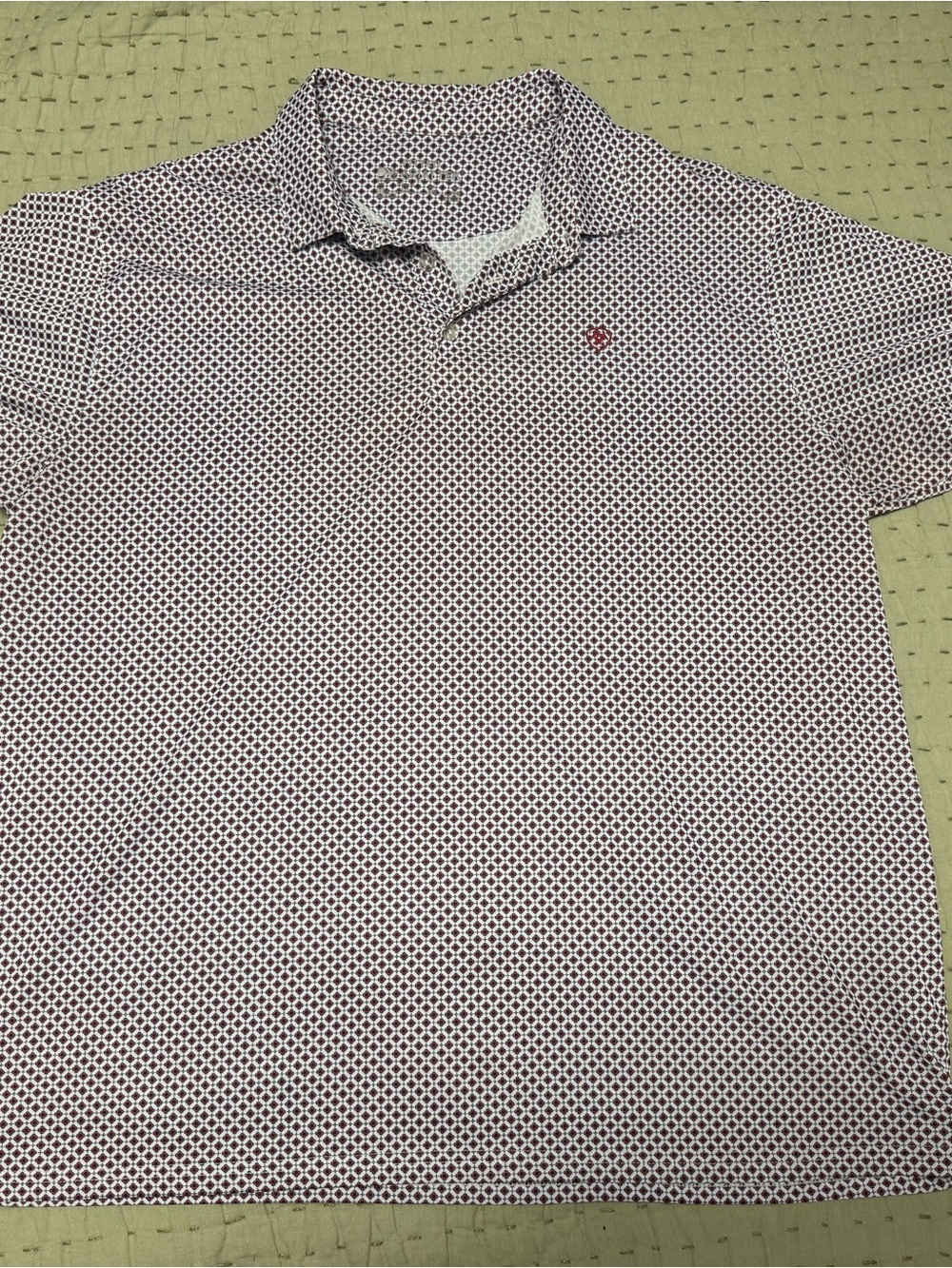 Ariat Fitted Print Polo XXL